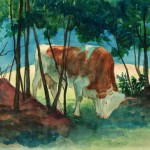 Ifjabb Fáy Aladár: Legelő tehén, 1943